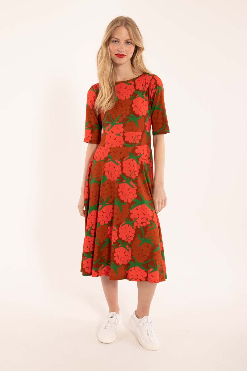 Danecharlotte Viscose Dress Rust MAXI BERRY