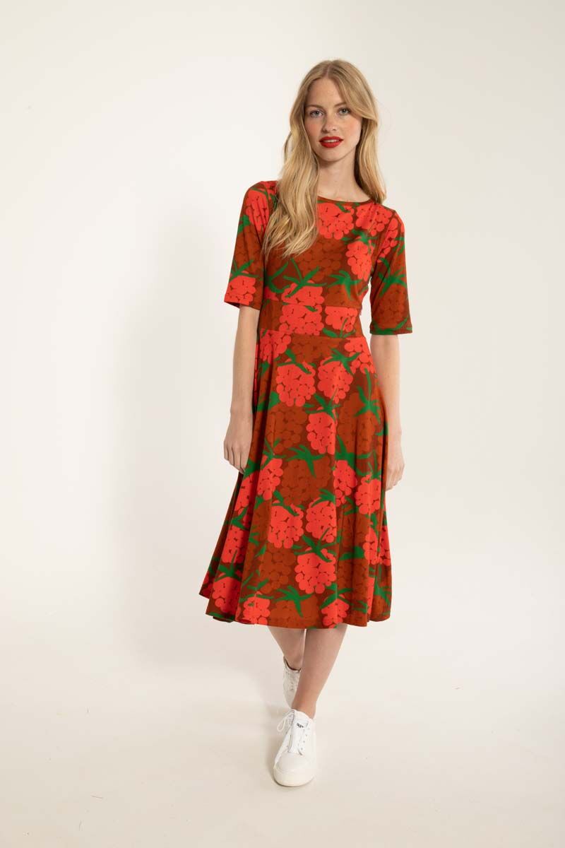 Danecharlotte Viscose Dress Rust MAXI BERRY