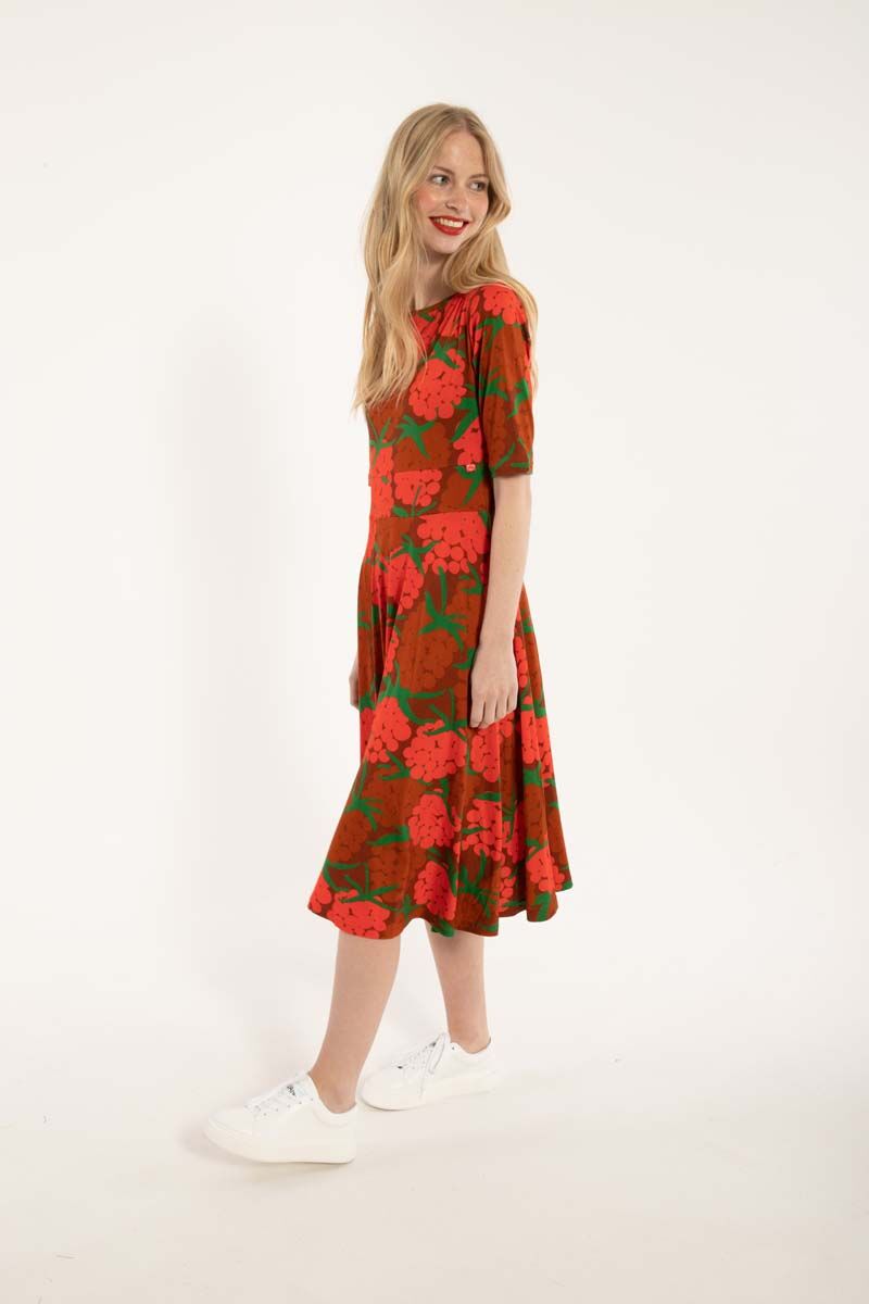 Danecharlotte Viscose Dress Rust MAXI BERRY