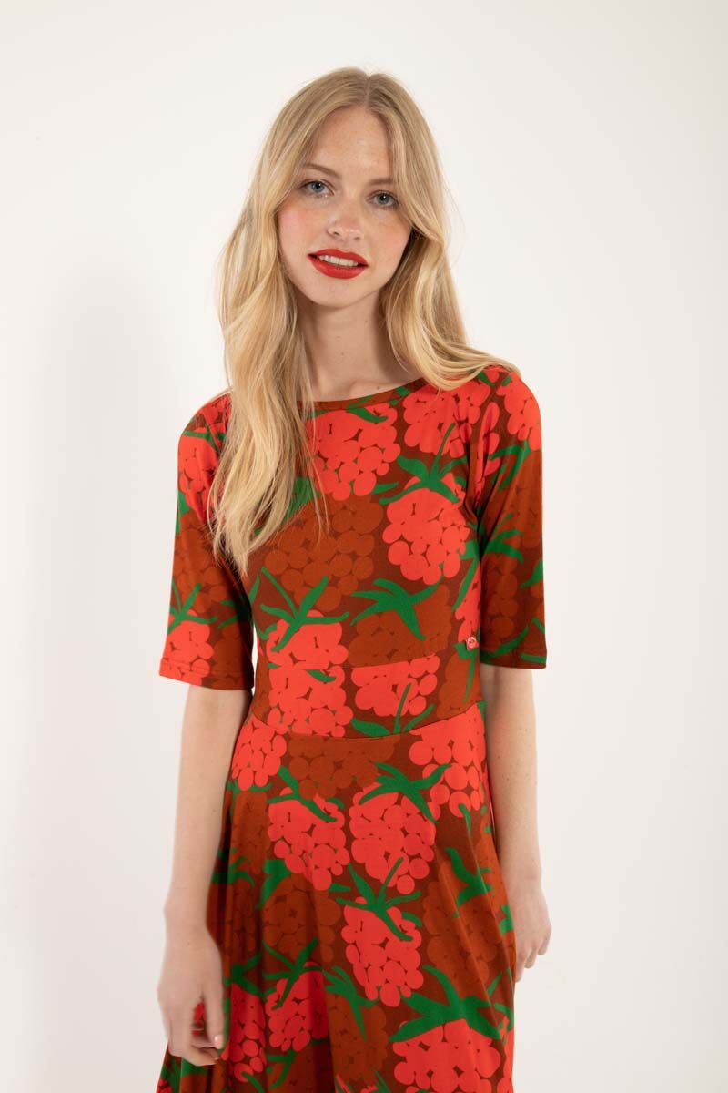 Danecharlotte Viscose Dress Rust MAXI BERRY