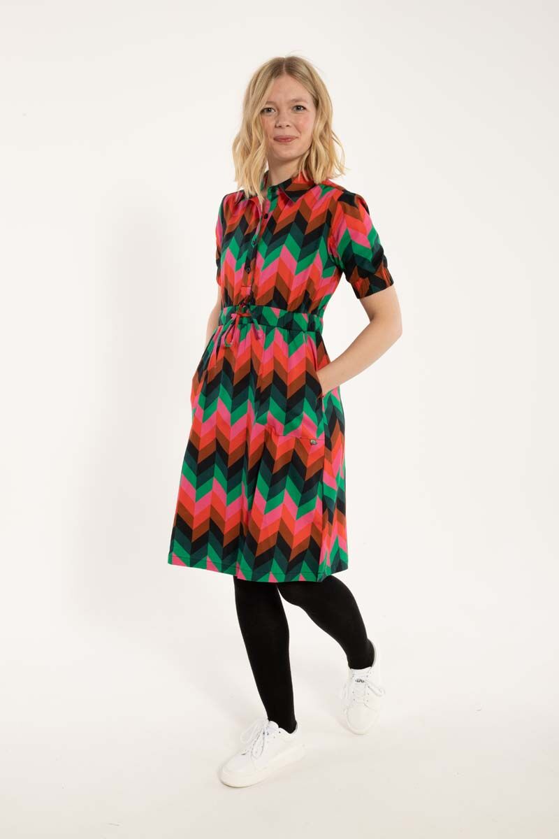 Danesusanne Poplin Dress Black ROYAL COURT