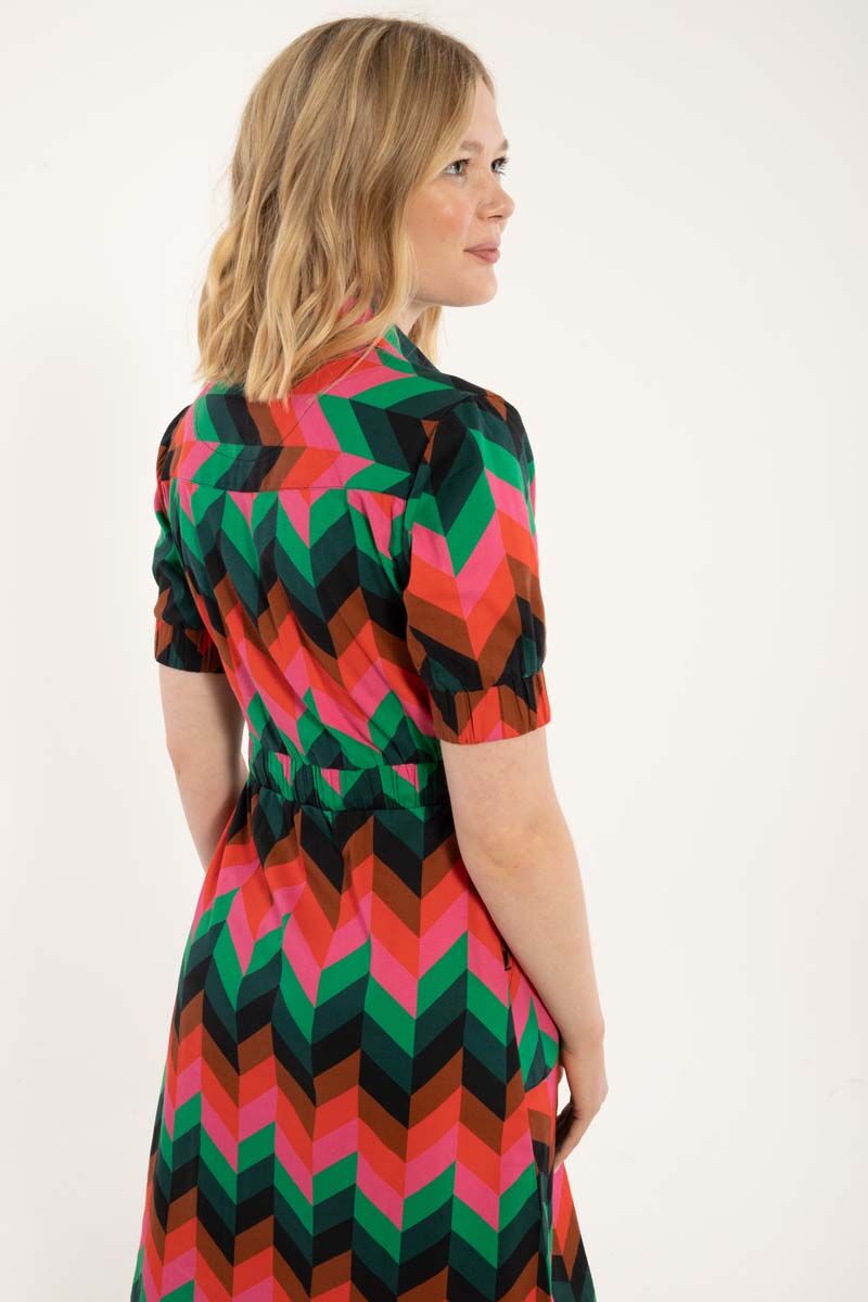 Danesusanne Poplin Dress Black ROYAL COURT