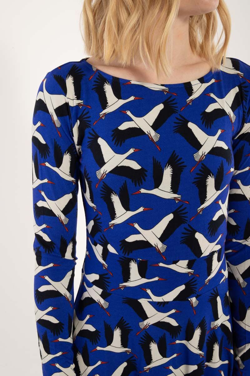 Danesigrid Viscose Dress Klein Blue STORK
