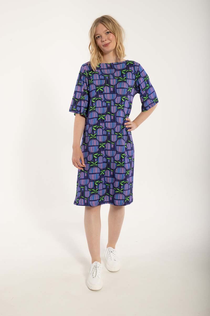 Danesymfoni Interlock Dress Navy GERMANITE