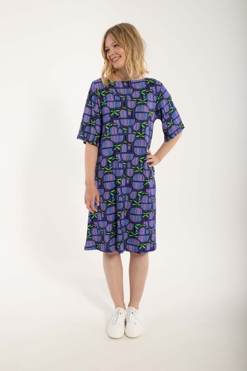 Danesymfoni Interlock Dress Navy GERMANITE