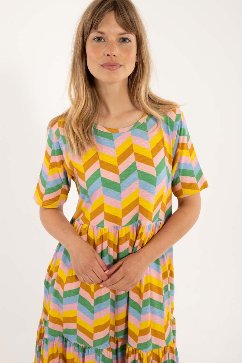 ORGANIC - Danemarkise Modal Slub Dress Rose ROYAL COURT