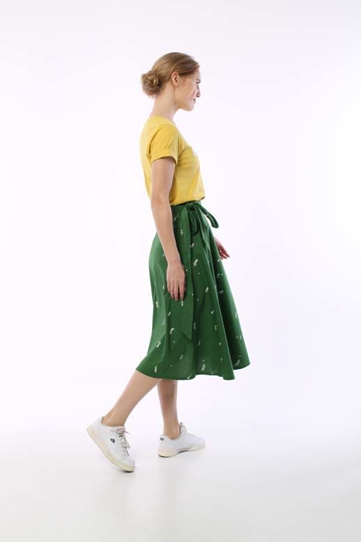 Danemikkelsen Poplin Skirt Cactus MARKBLOMST