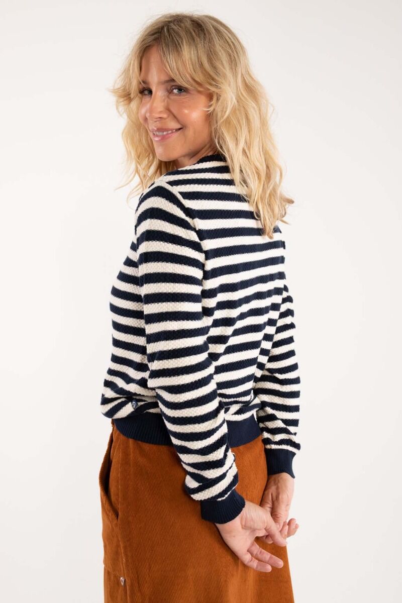 Danepearly Pearl Knit Sweater Navy/Offwhite