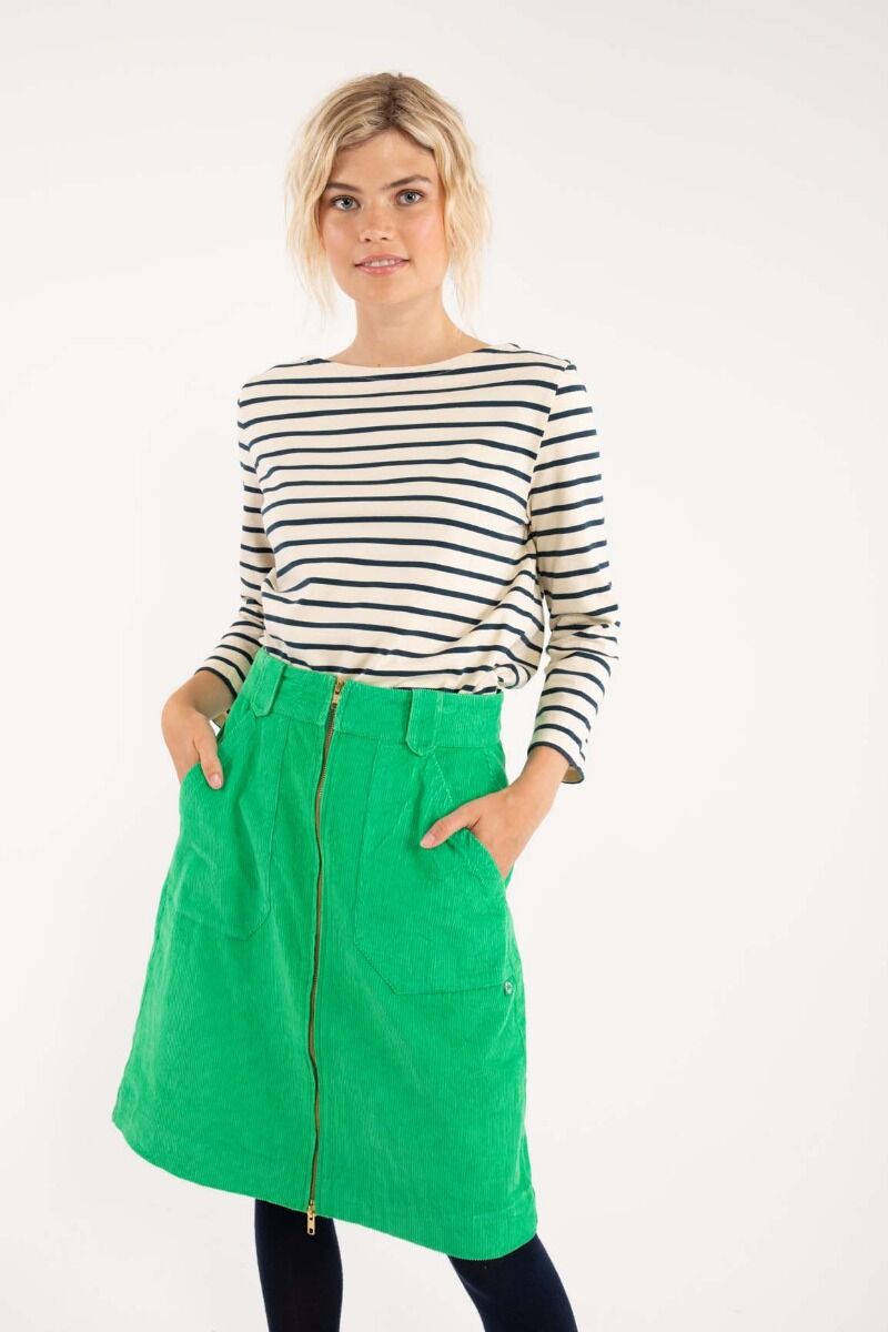 Danemadelaine Cord Skirt Green