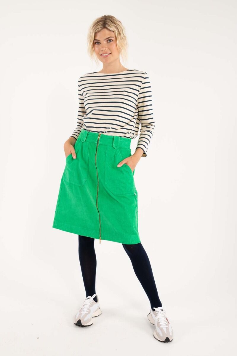 Danemadelaine Cord Skirt Green