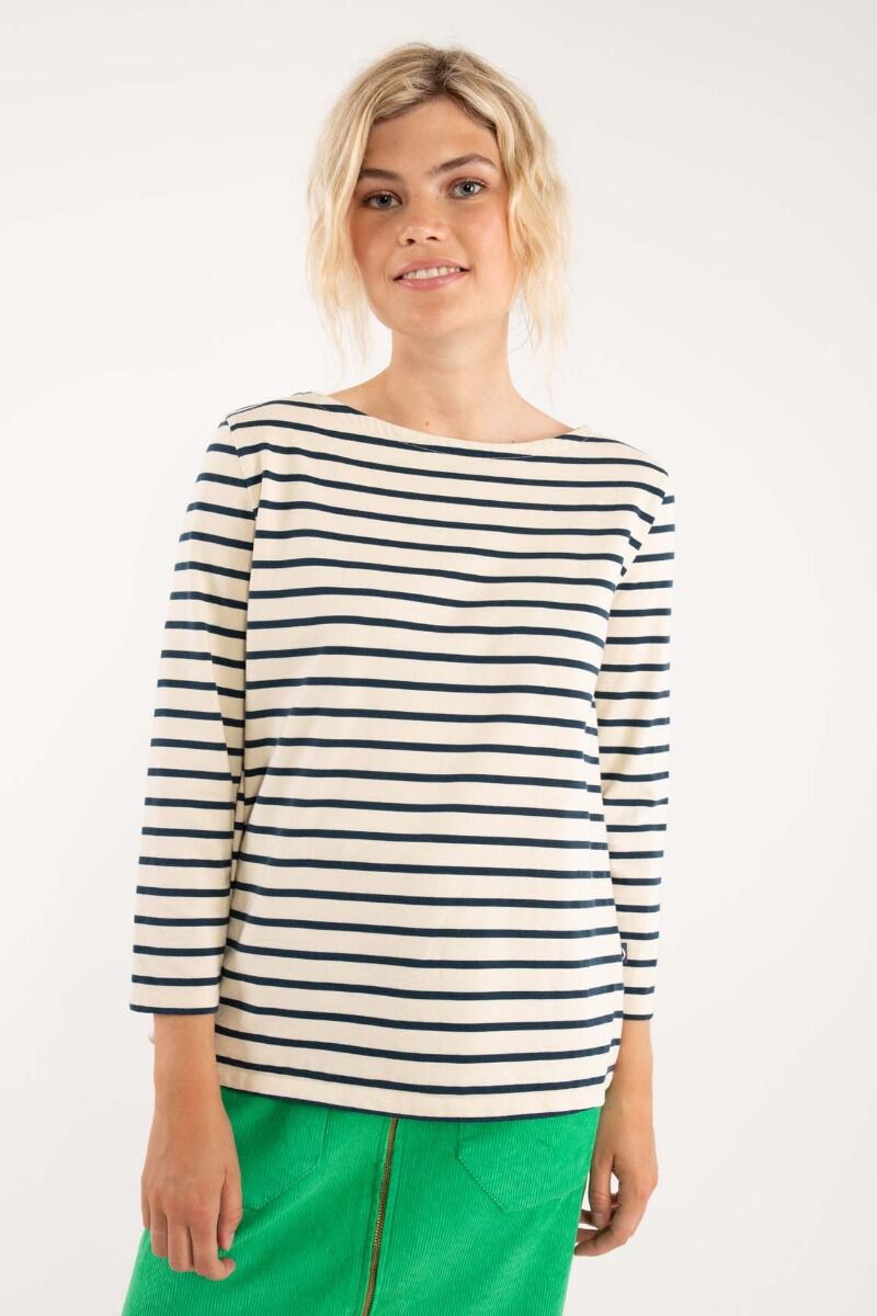 Danecarribean Heavy Cotton Tee Chalk/Navy