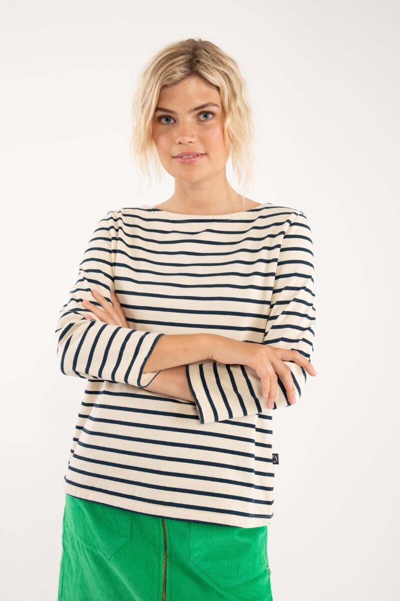 Danecarribean Heavy Cotton Tee Chalk/Navy