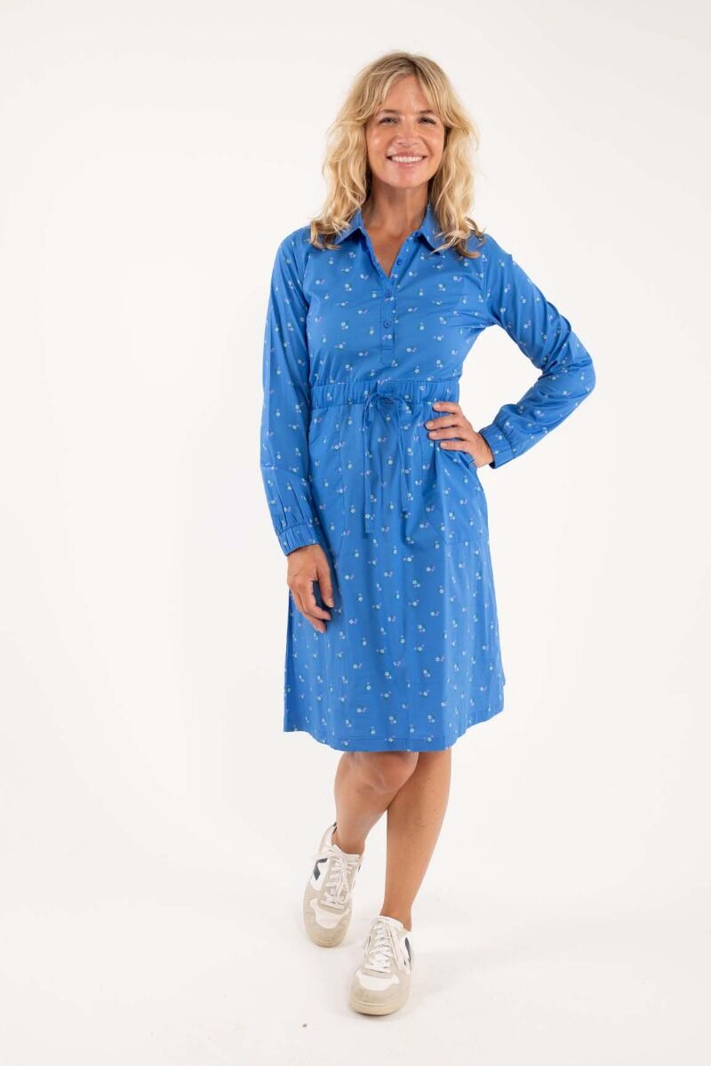 ORGANIC - Daneditte Dress Blue MINI FLOWER