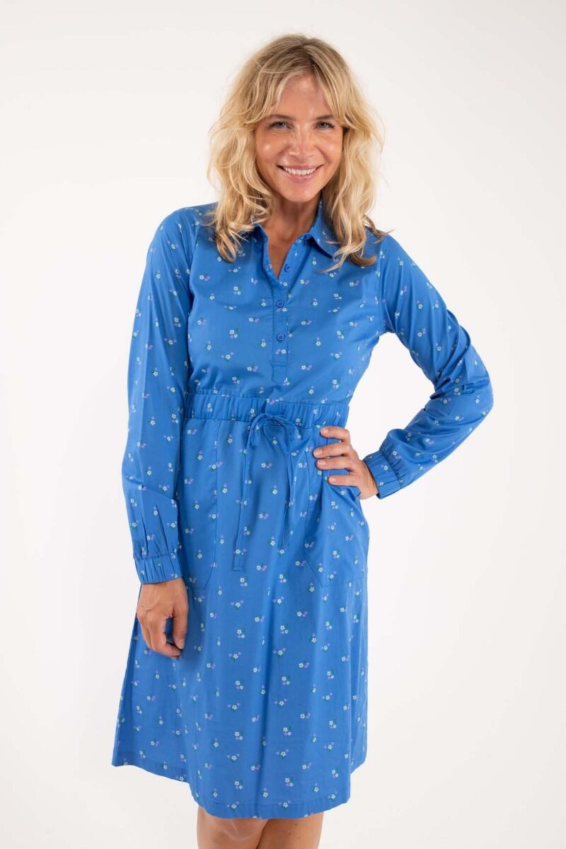 ORGANIC - Daneditte Dress Blue MINI FLOWER