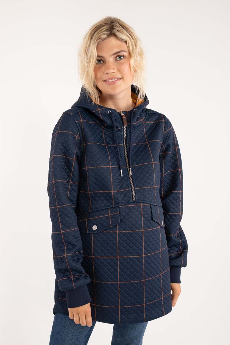 Danejohanne Thermo Anorak Navy/Occer LARGE PLAID