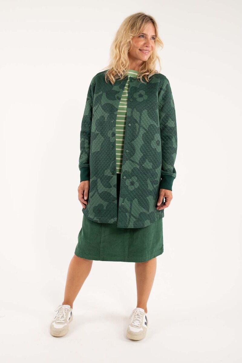 Danemaude Thermo Coat Dark Khaki/Rover Khaki BOOM BLOOM