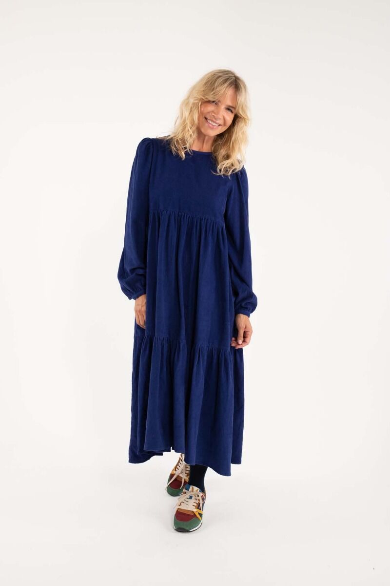 Danoktober Cord Dress Royal Blue