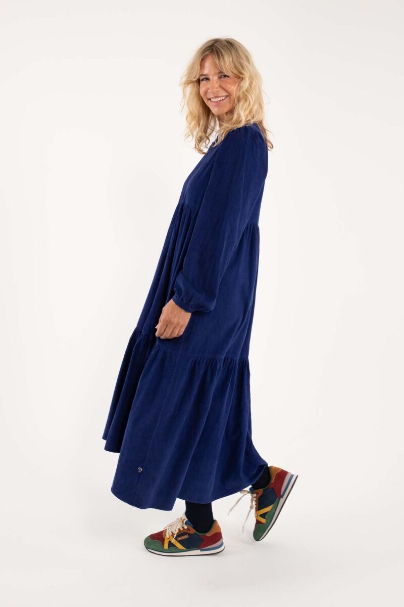 Danoktober Cord Dress Royal Blue