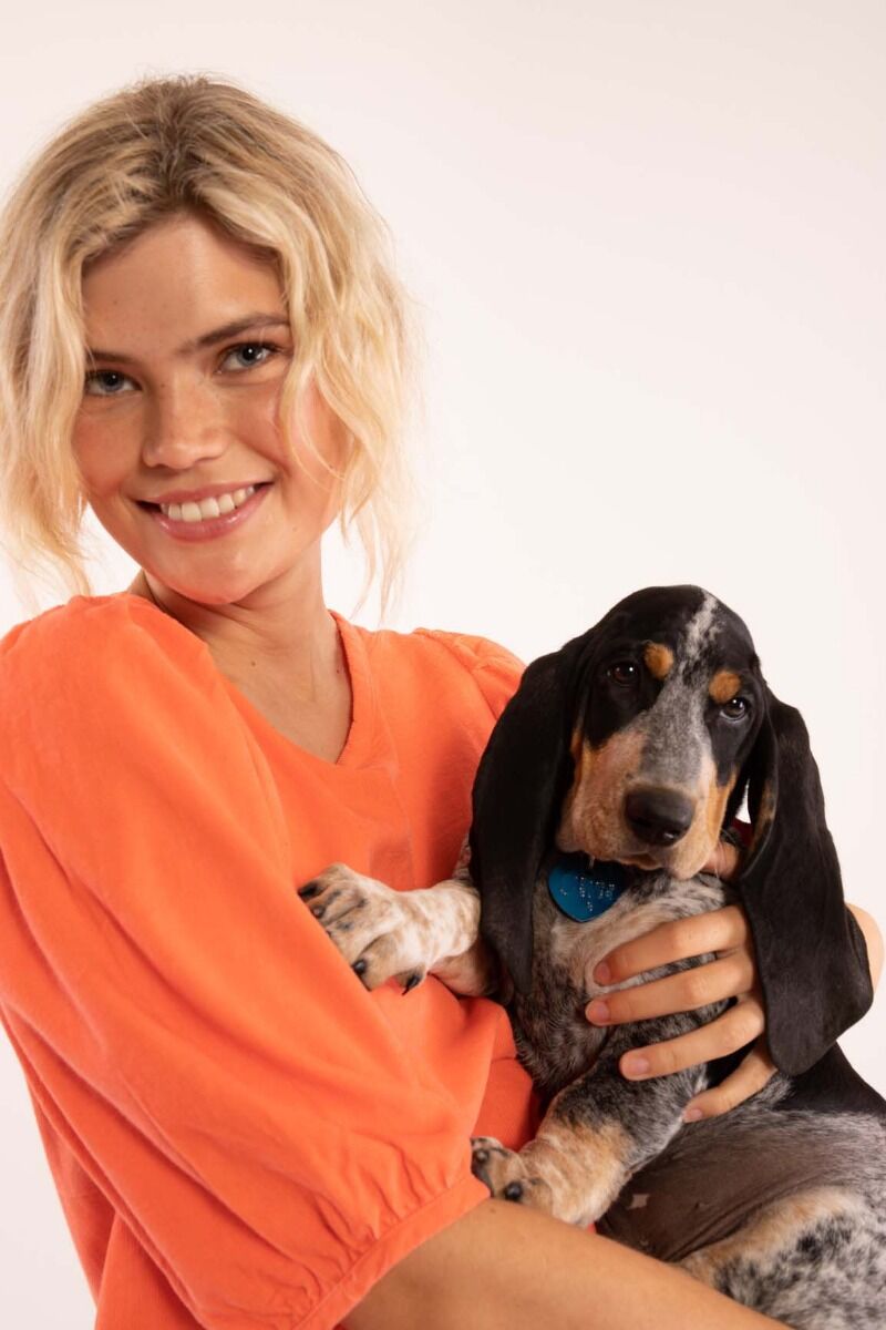 Daneprosecco Cord Shirt Bright Coral