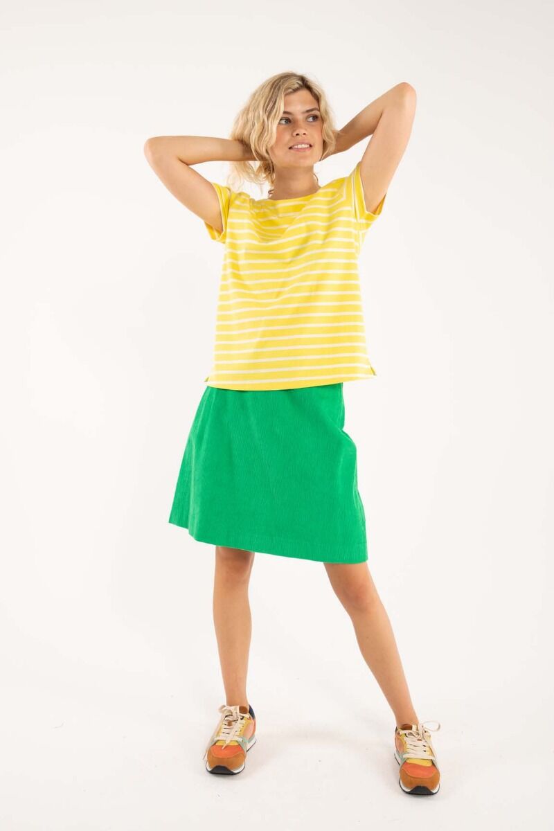 Danelondon Cord Skirt Green