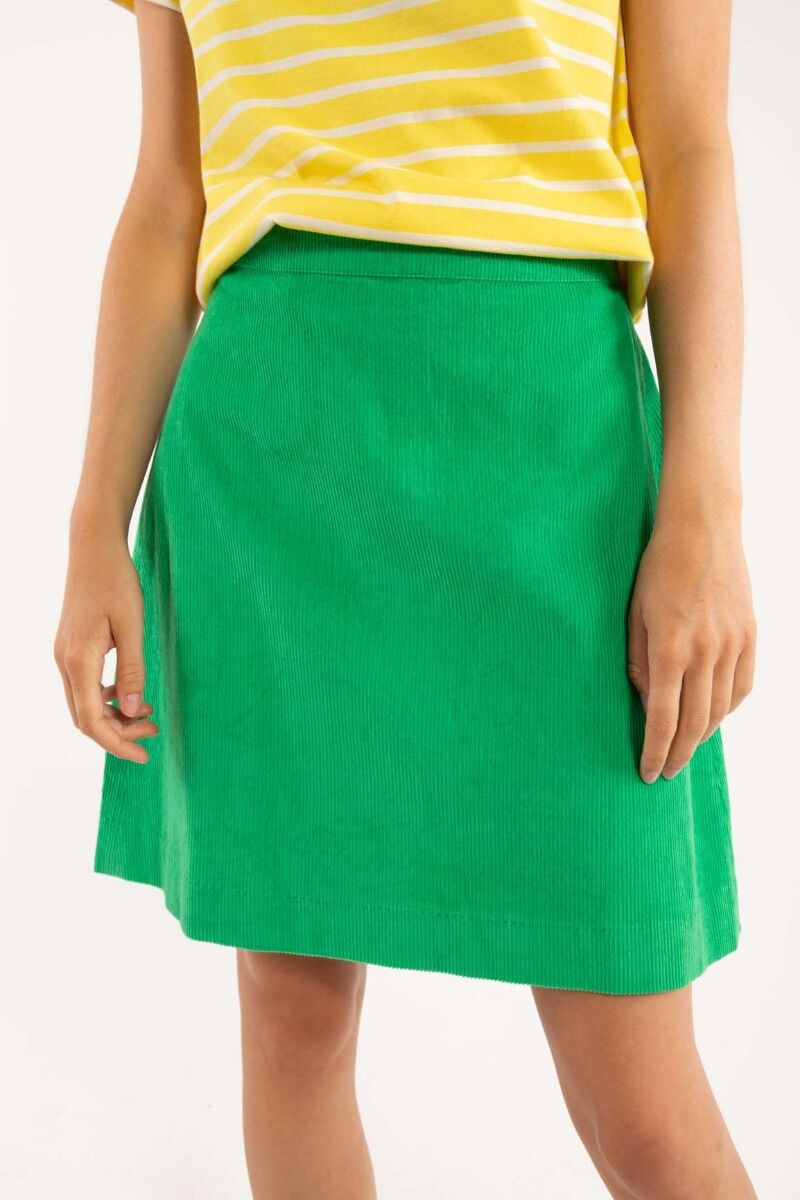 Danelondon Cord Skirt Green