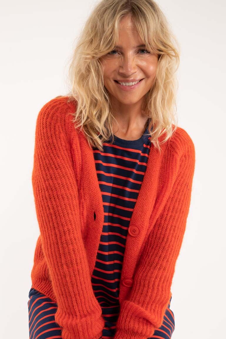 Danadorable Wool Cardigan Bright Red