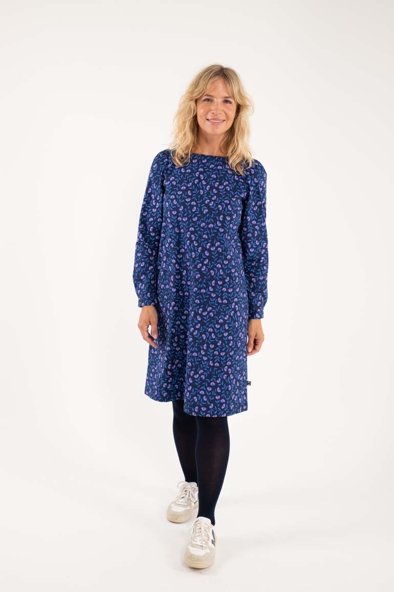 Danelund Dress Navy/Lilac FLEURIE