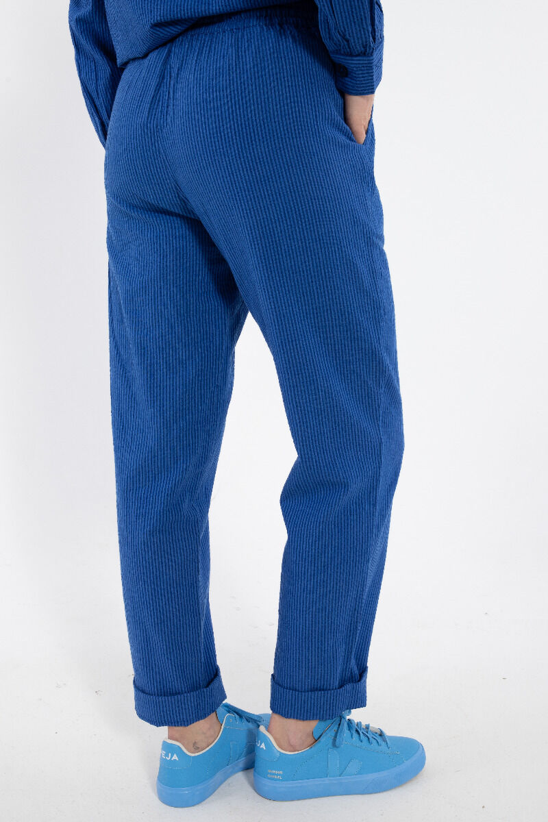 Daneliseleje Seersucker Pants Deep Marine/Klein Blue