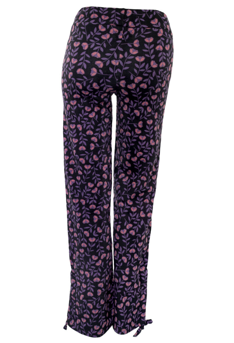 ORGANIC - Danodense Pants Black Mauve/Grey Mauve FLEURIE