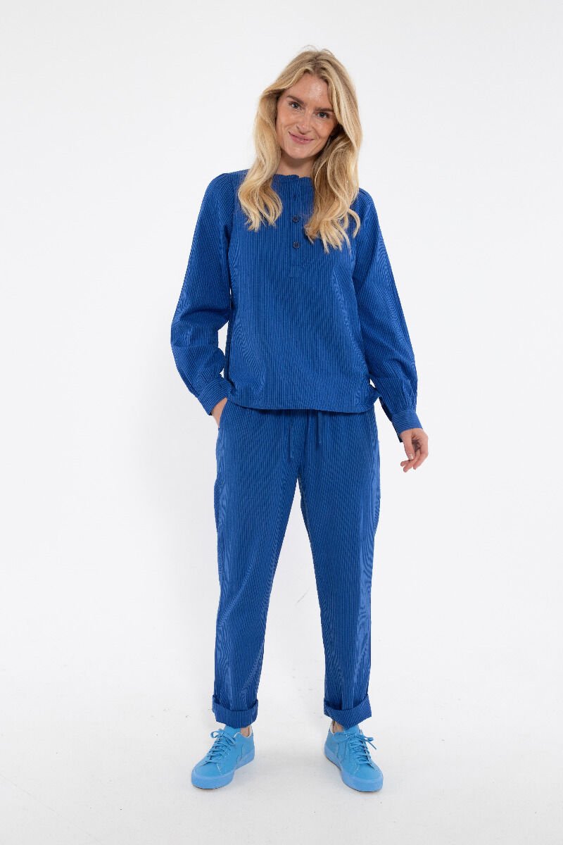Daneliseleje Seersucker Pants Deep Marine/Klein Blue