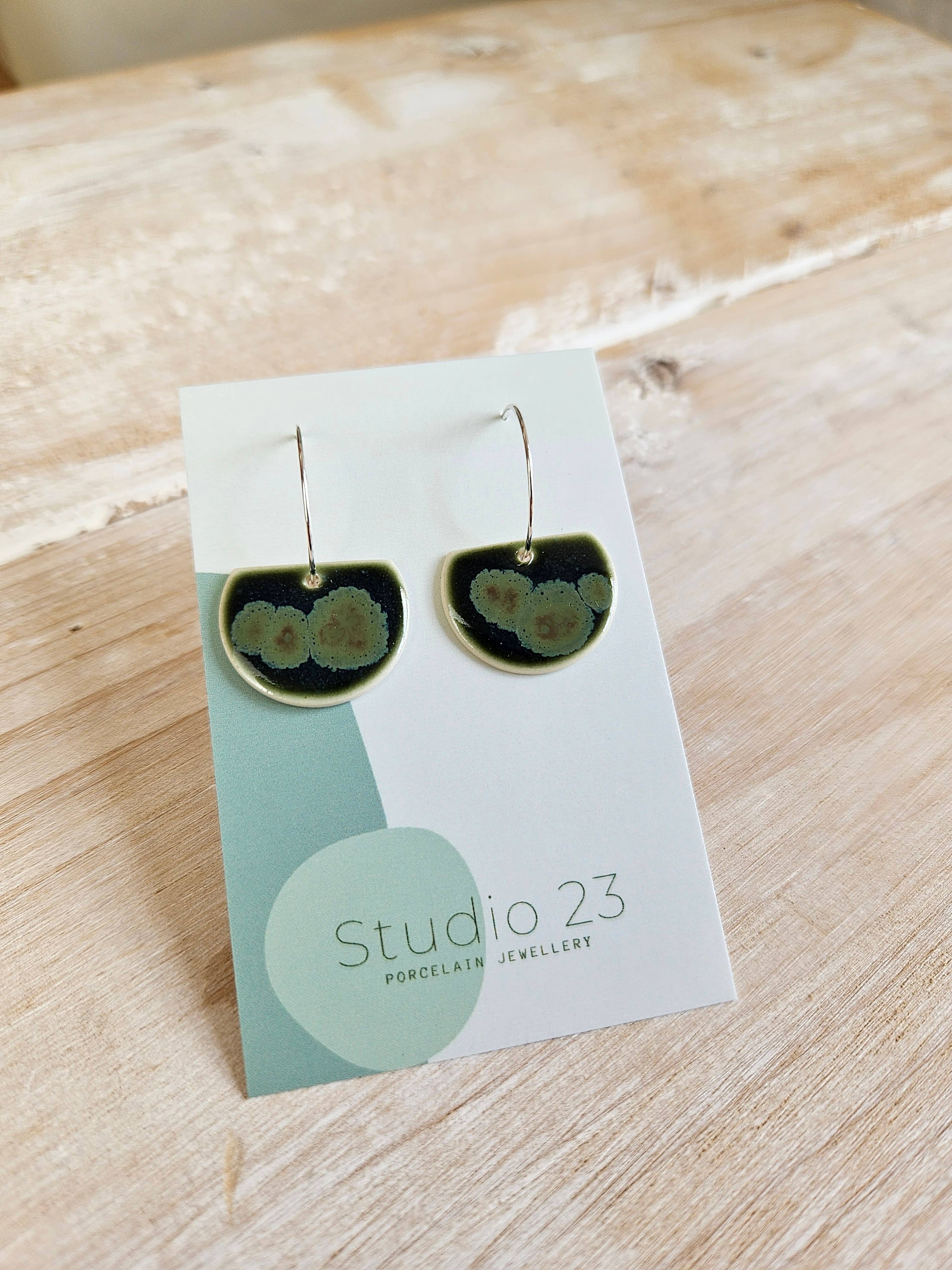 Studio 23 Semi-Circle Drop Earring Pair Blush Pink