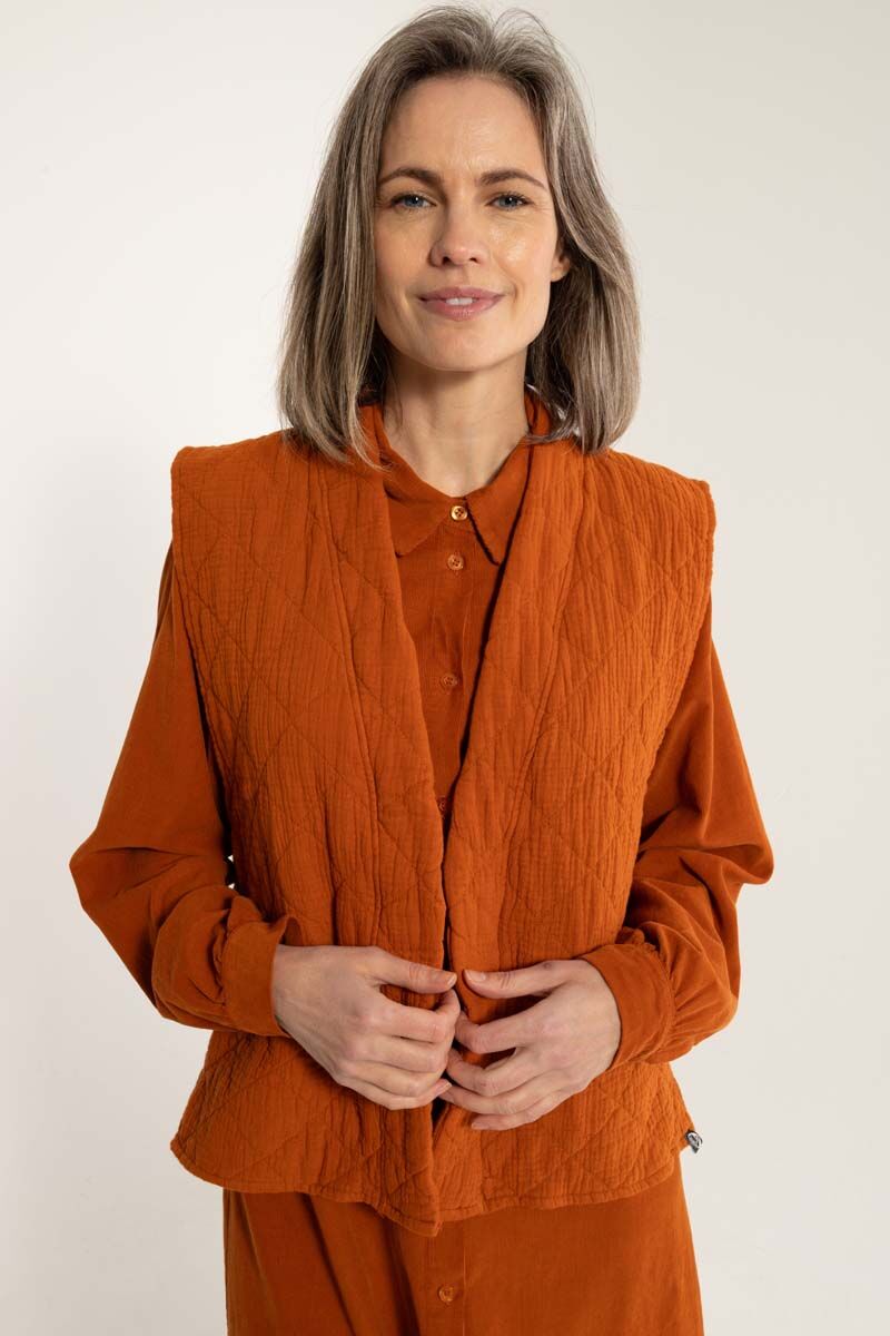 Danevibeke Quilt Vest Ginger