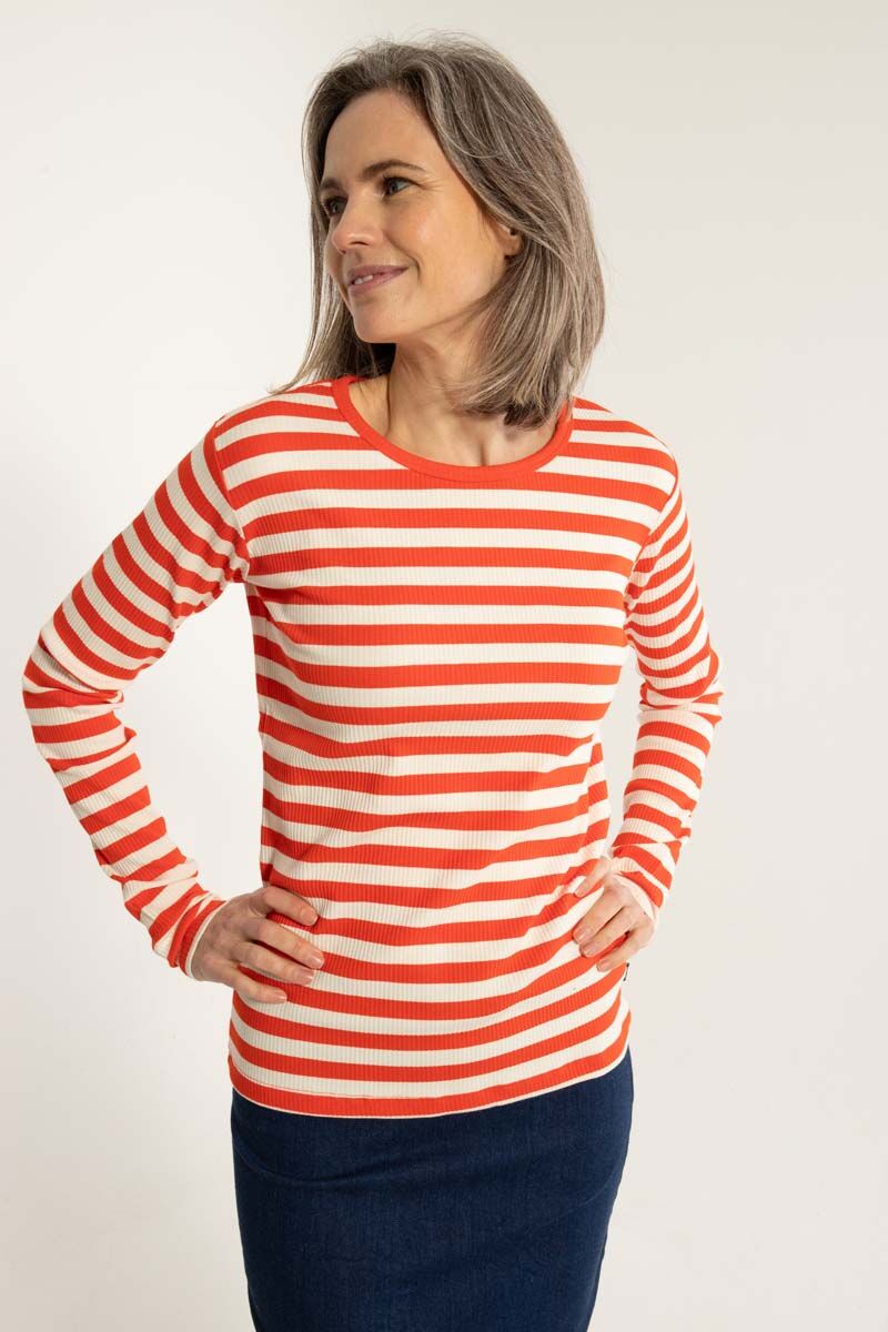 ESS - Danepartner LS Bright Red/Chalk