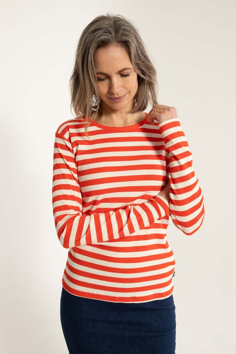 ESS - Danepartner LS Bright Red/Chalk