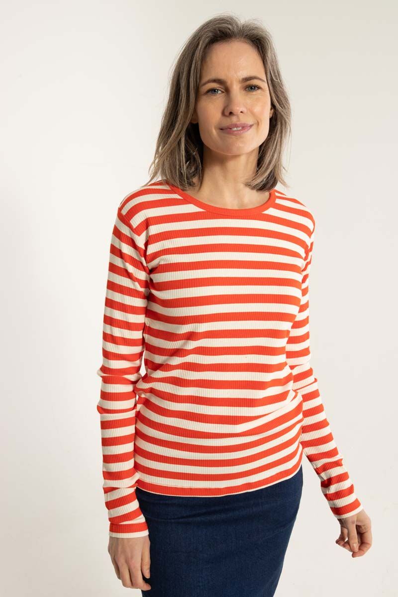 ESS - Danepartner LS Bright Red/Chalk