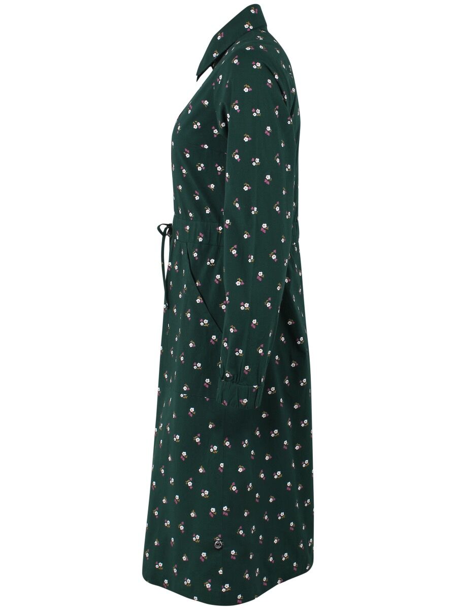 ORGANIC - Daneditte Dress Black green MINIFLOWER