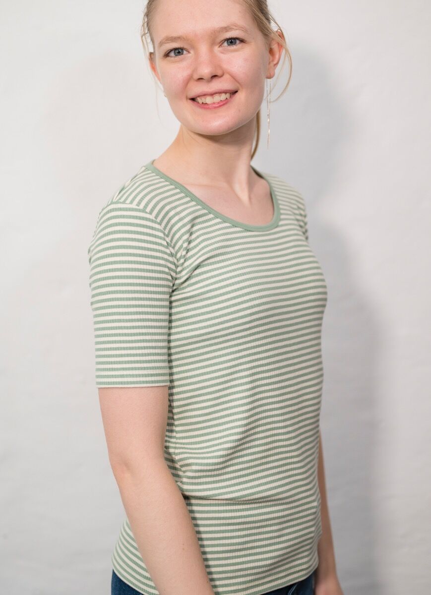 ESS - ORGANIC Danegudhjem Tee Dry Sage/Chalk