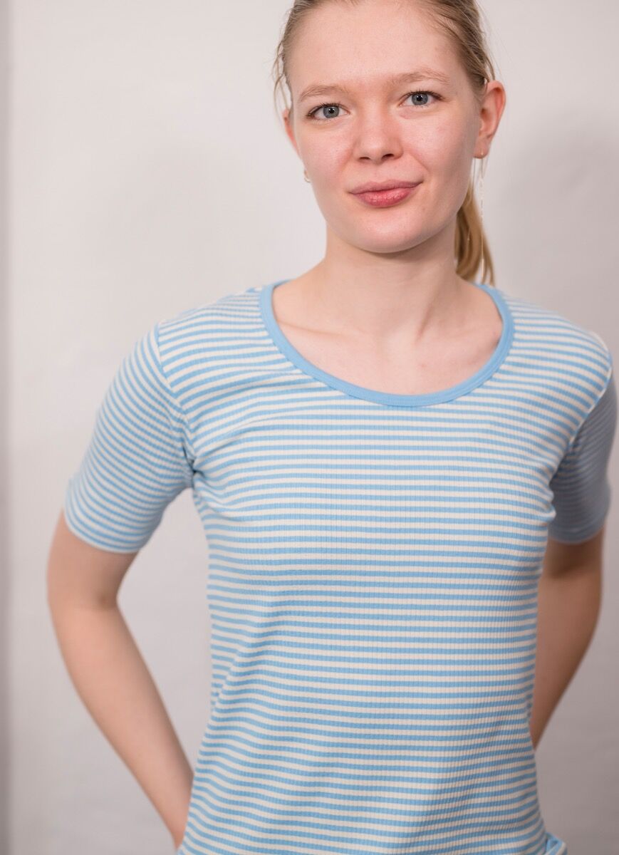 ESS - ORGANIC Danegudhjem Tee Baby blue/Chalk