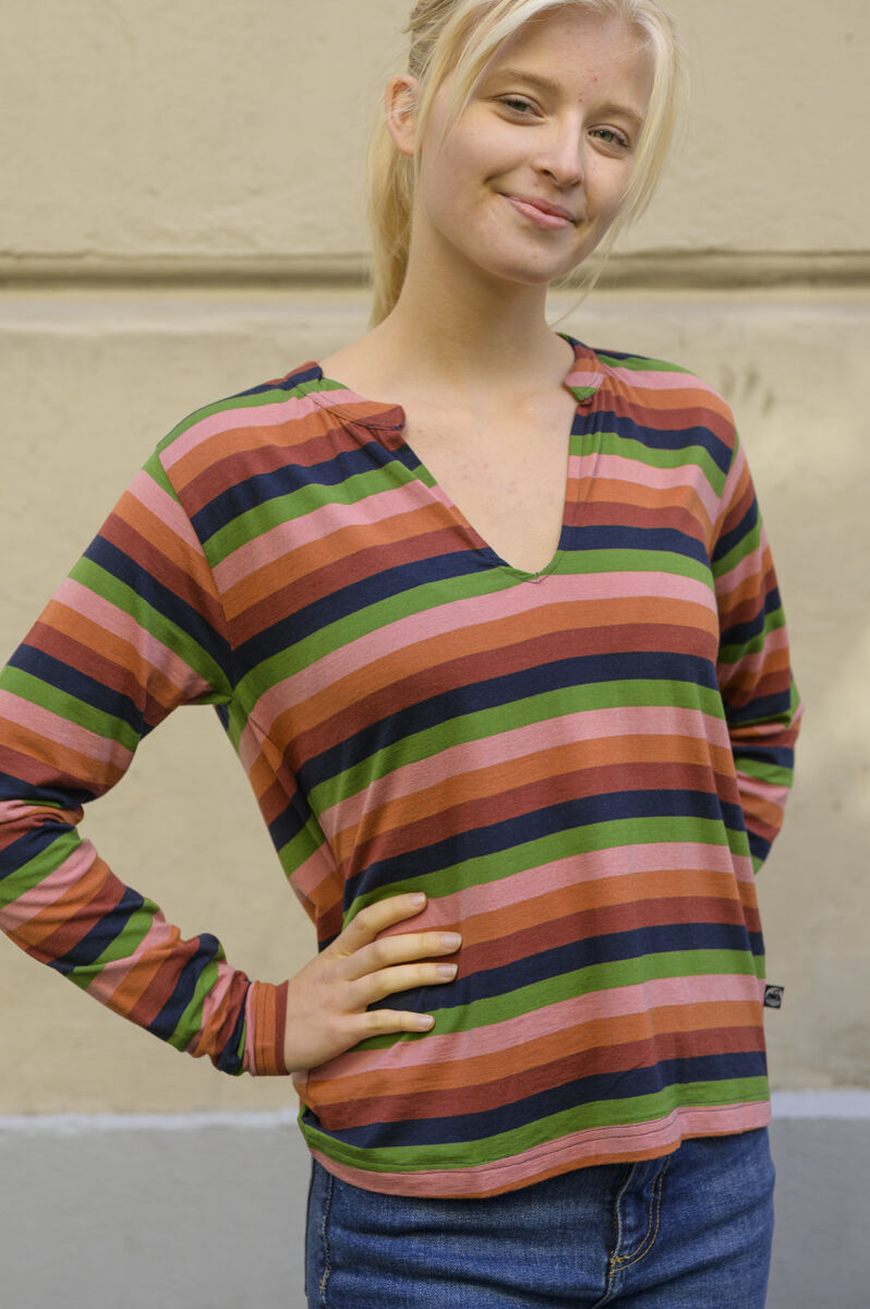 ESS - Danebaba Wool Blouse Comfort Stripe