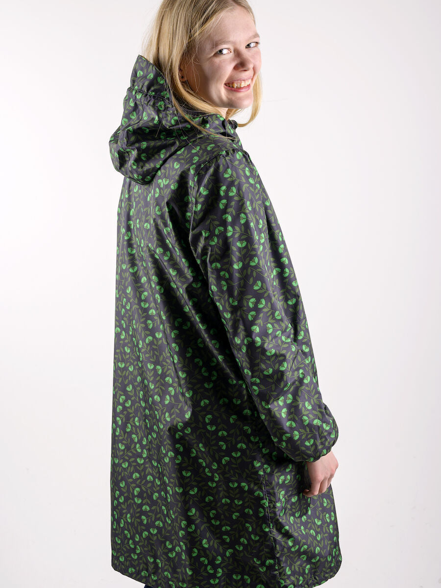Danedith Rainjacket Black/khaki Fleurie