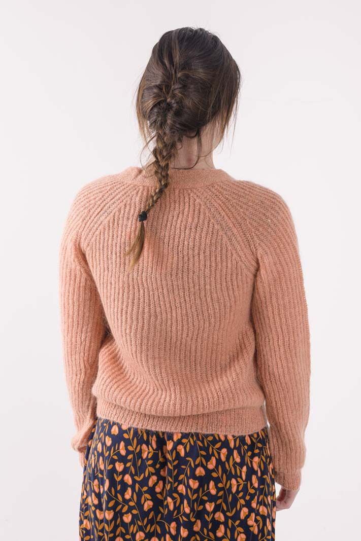 Danadorable Wool Cardigan Rose Beige