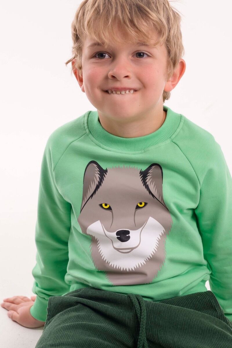 Sweater til Børn med en Ulv