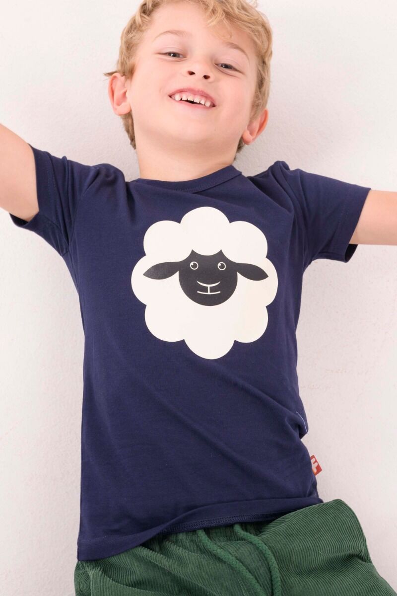 T-shirt til børn med får