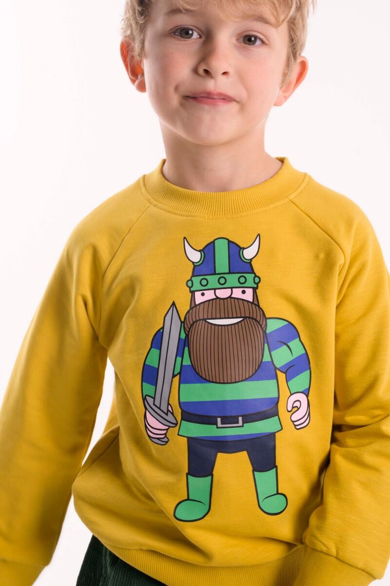 Sweater til børn med viking