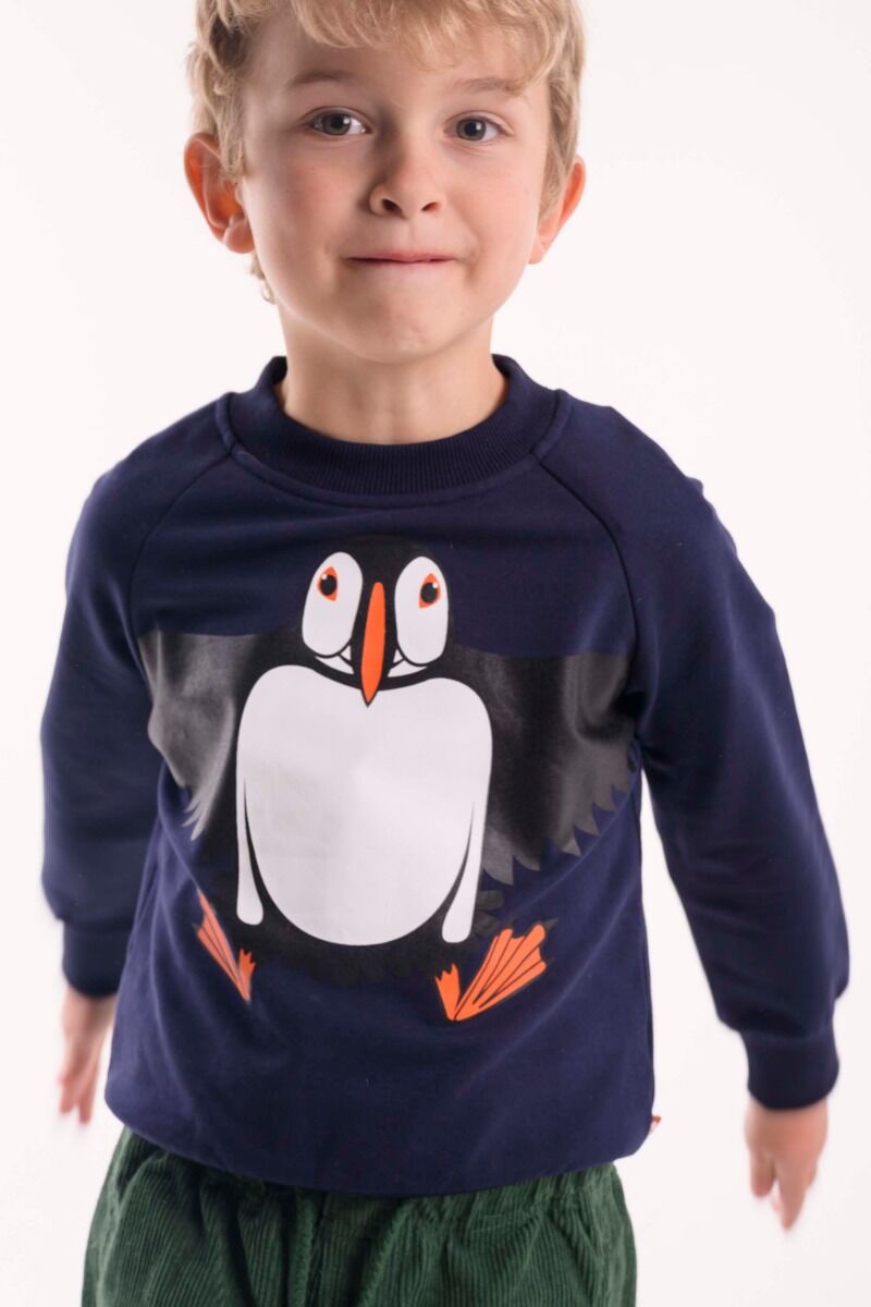 Sweater til børn med Søpapegøje
