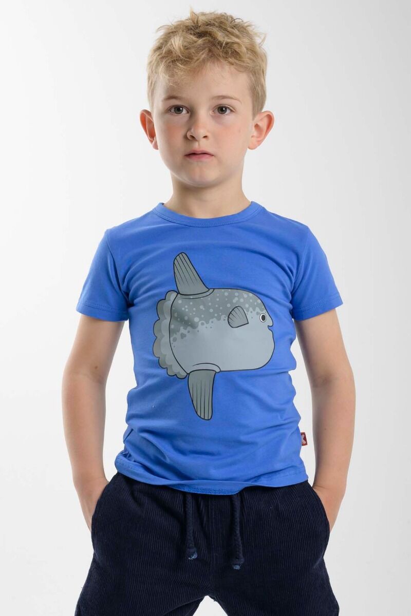 T-shirt til børn med klump fisk