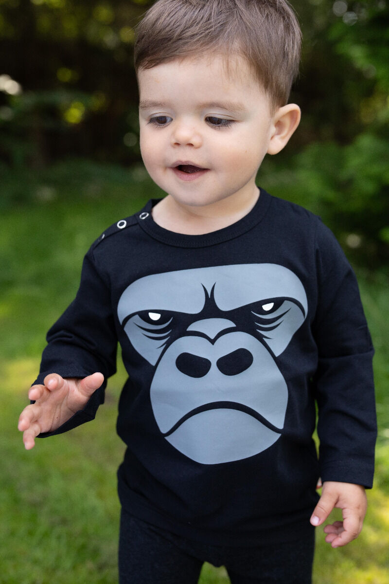 Dyrcritter Baby T Black GORILLA