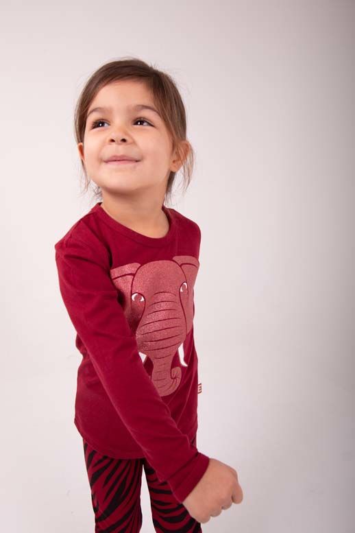 Børne Bluse med Elefant