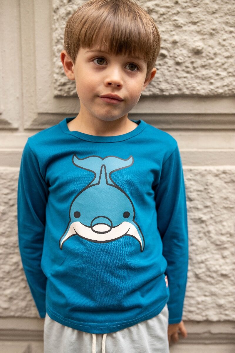 Bluse til Børn med Delfin