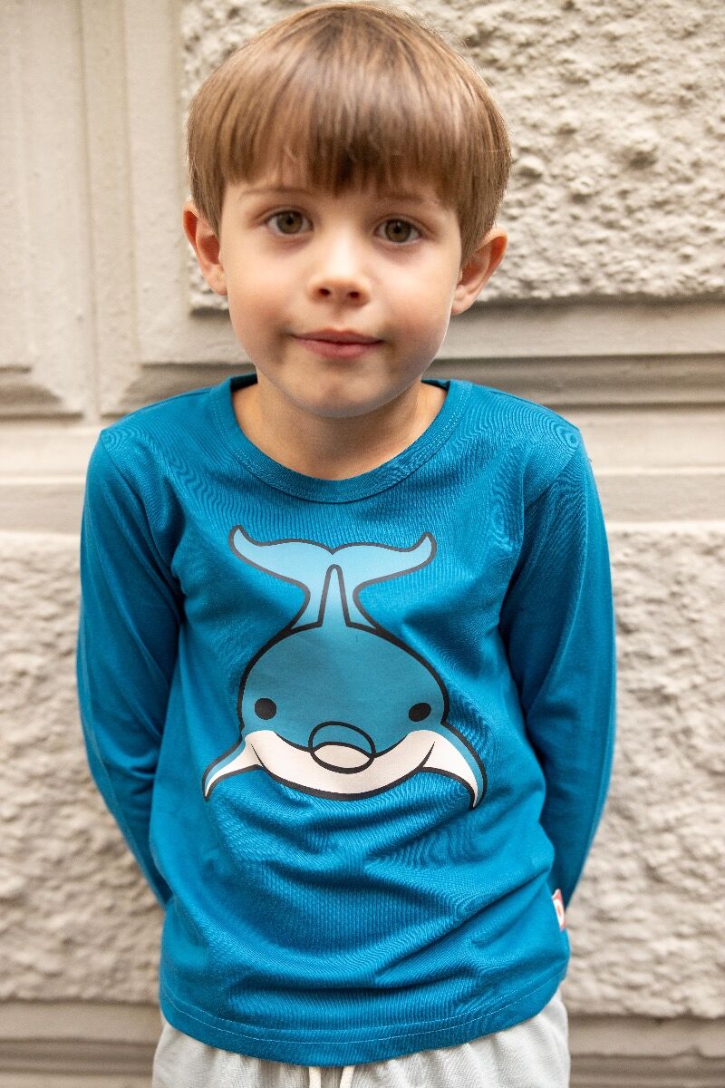 Bluse til Børn med Delfin